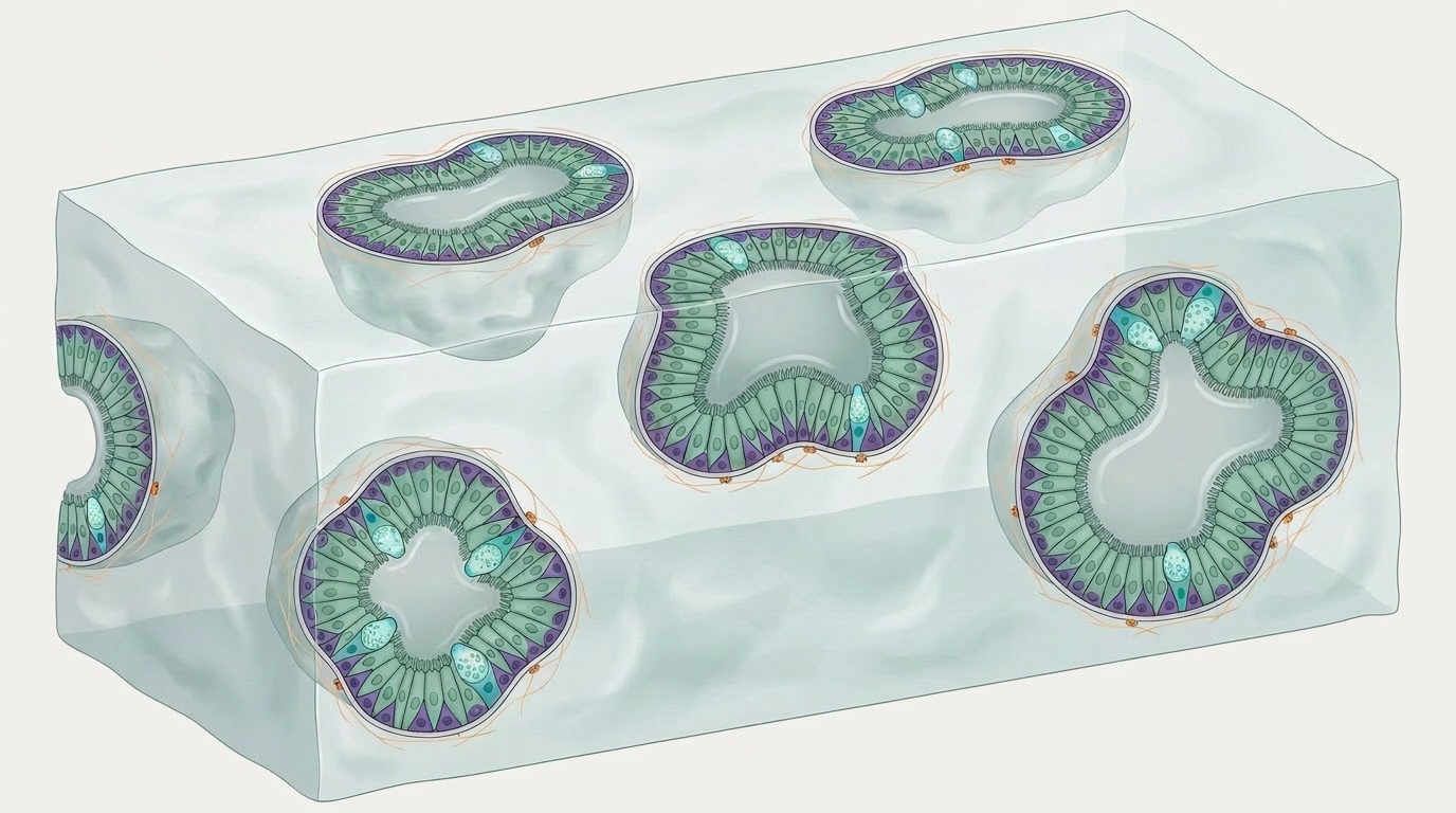 Illustration of airway organoid culture system